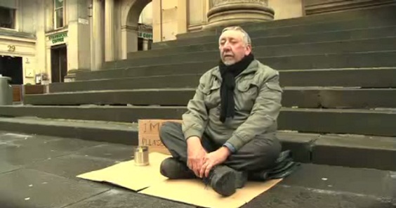 This Beggar’s Luck Was Increased When A Stranger Changed His Sign. Watch This Video And You’ll Know Why!
