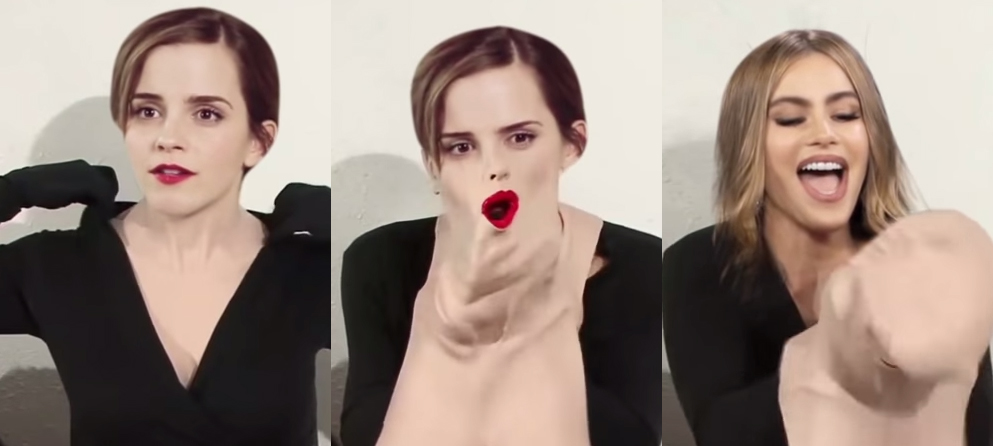 Bizarre Transformation Video Of Hollywood Actress Emma Watson Pulling Off Her Mask