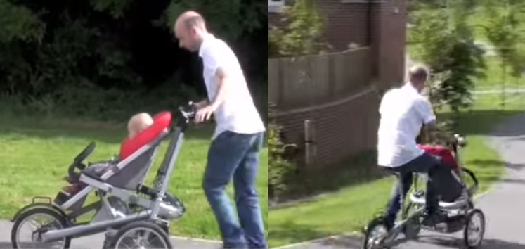 Here’s The All-In-One Bike And Baby Stroller