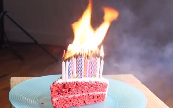 This Guys Filmed The Birthday Candles Being Blown Out In Super Slow Motion HD