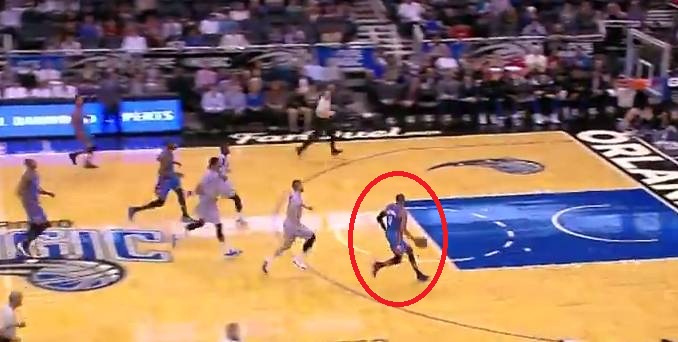 Russel Westbrook Amazingly Did The Double-Clutch Reverse Dunk