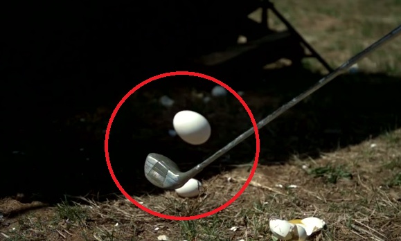 These Guys Used Some Eggs As Their Golf Ball And Filmed It In Slow Motion