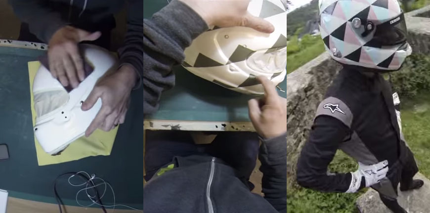 UK Based Artist Sprays His Helmet Into Majestic One