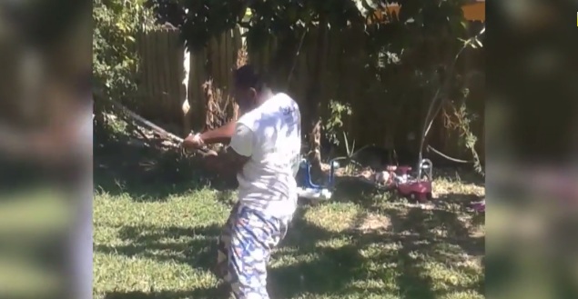 This Daddy In Pajama Shows Some Karate Skills