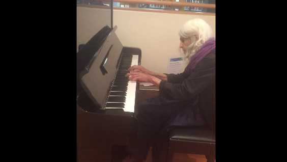 This Old Lady Was Spotted Playing A Musical Piece That Will Put Your Eyes To Tears