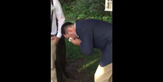 Emotional Moment Of This Groom Crying Like A Baby Seeing His Bride Walking On The Aisle