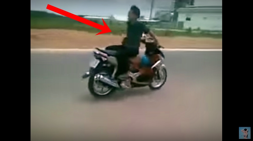 Unbelievable Motorcycle Riding, Doing It Rear View…