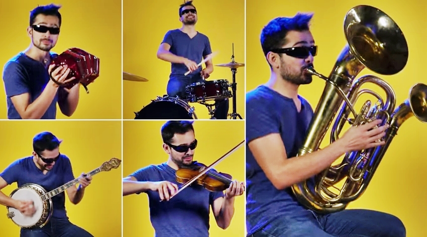 Guy Played 90 Different Instruments For A Single Song – This Is So Incredible…
