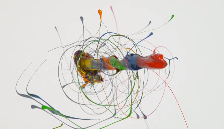 This Is What Painting Using A Spinning Drill Looks Like In Ultra Slow-Mo – Mesmerizing