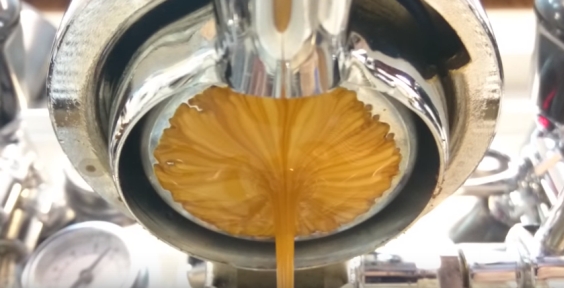 This Espresso Being Poured From A Machine Will Give You Weird Satisfaction