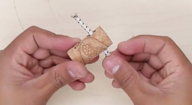 Discover A Clever Hack By Passing A Bungee Cord Through A Wine Cork!