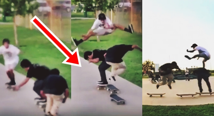 These Guys Just Got Some Unreal Skateboard Trick – Unbelievable