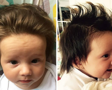 30 Photos Of Furry Little Newborns With Their Cute Hairstyles