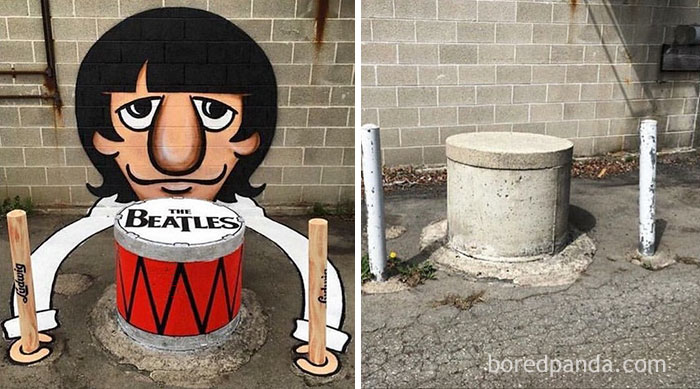 30 Incredible Before & After Street Art Transformations Of Empty Walls